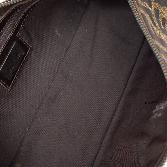 VTG FENDI Zucca FF Monogram Baguette Shoulder Bag Brown RARE - Picture 15 of 16